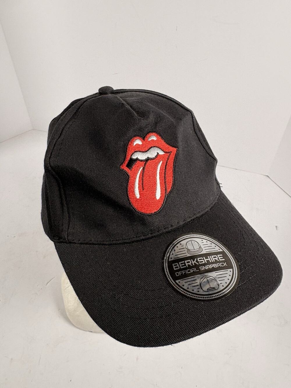 Rolling Stones Tongue Logo Black Adjustable Hat Cap Berkshire Official OSFM